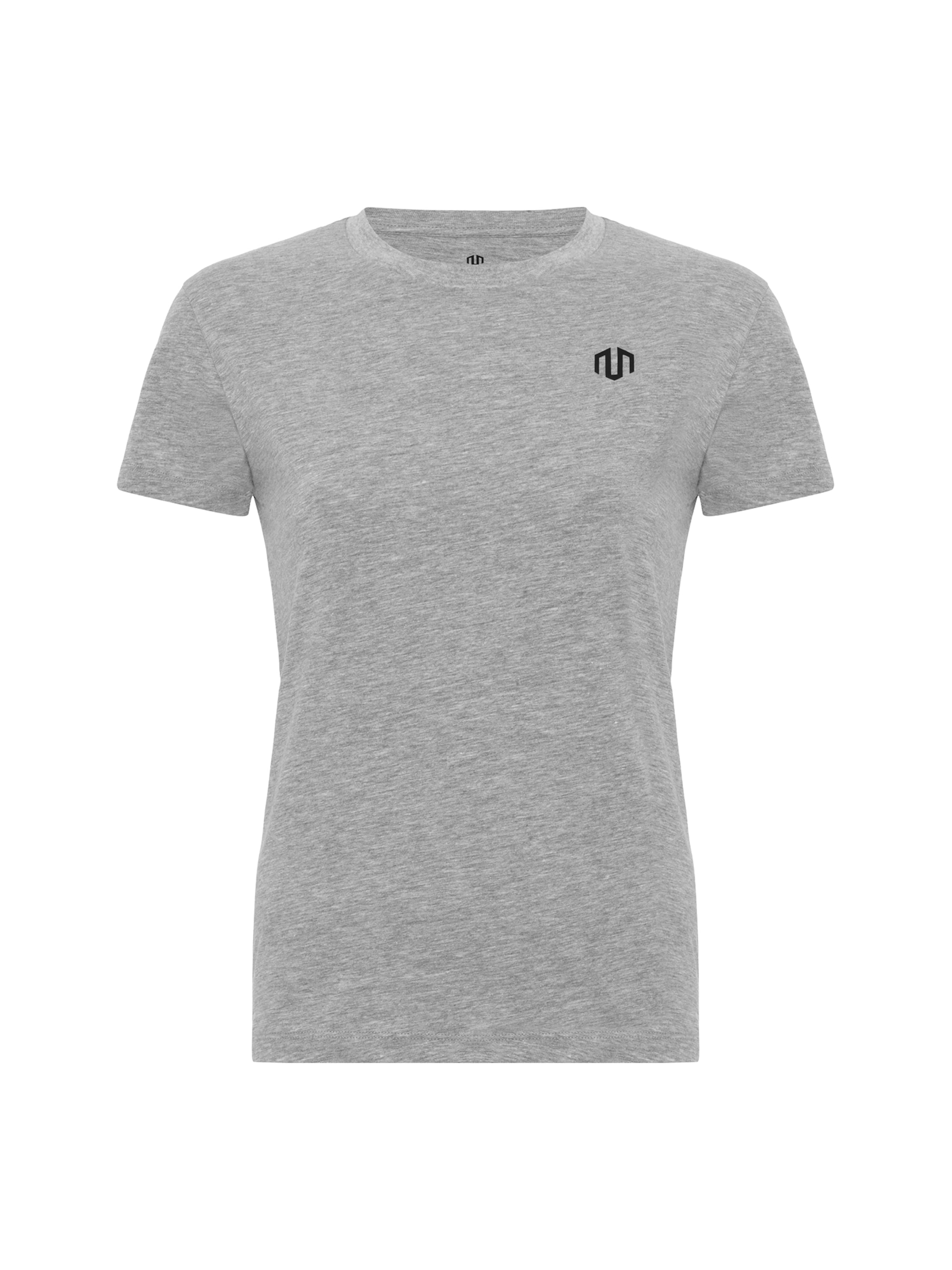 MOROTAI Shirt &#x27;BRAND BASIC&#x27; in Grau: Vorderseite