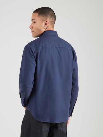 Abercrombie & Fitch Comfort fit Button Up Shirt in Blue