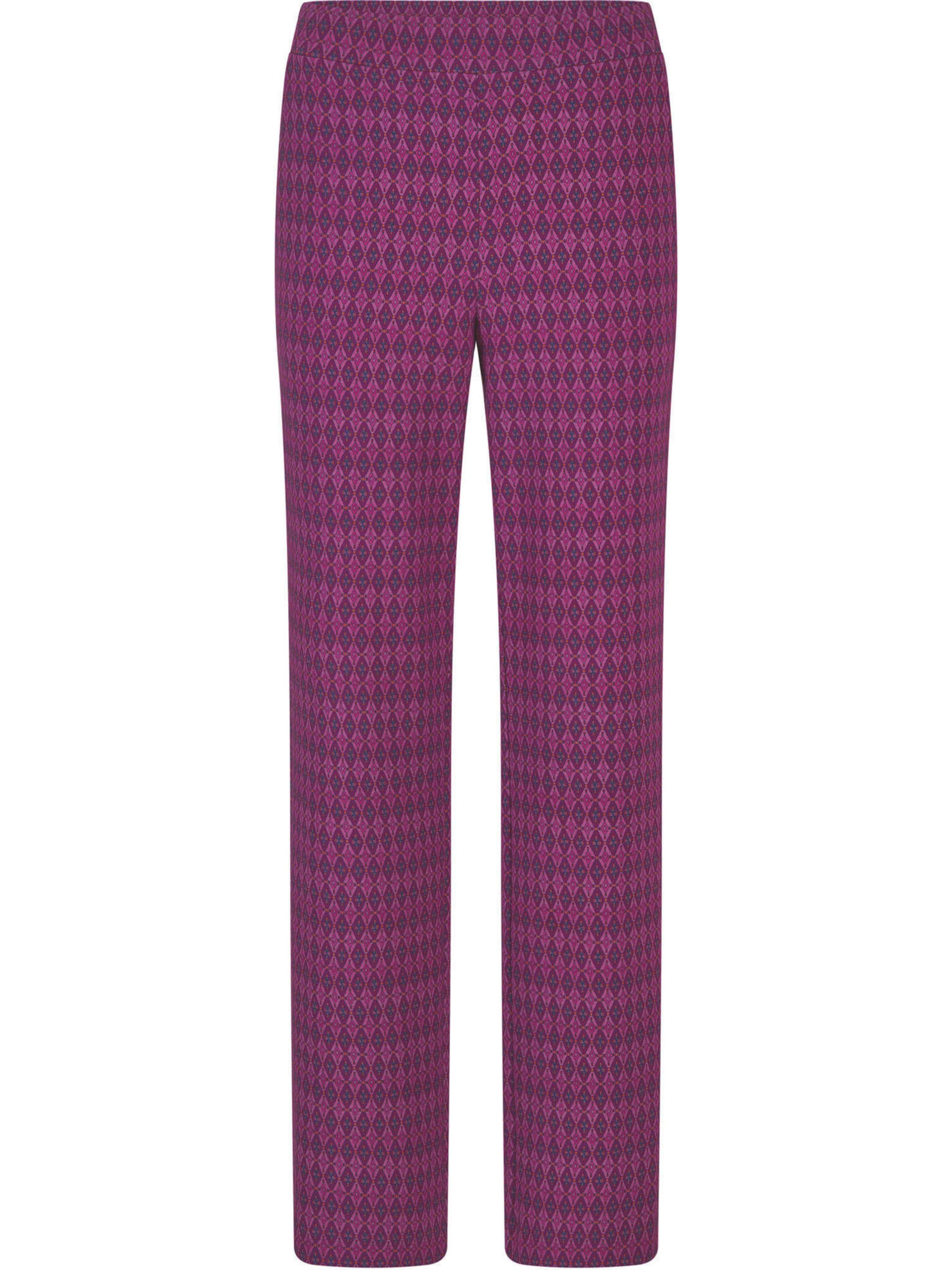 Goldner Pantalon 'Vera' en bleu foncé / cyclamen / orange foncé / rose, Vue avec produit