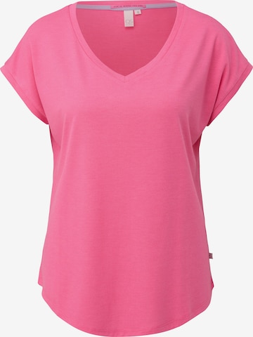 QS T-shirt i rosa: framsida