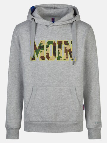 salzhaut Sweatshirt 'Heff - Moin' in Grau: Vorderseite
