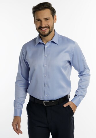 DreiMaster Klassik Regular fit Business Shirt in Blue: front