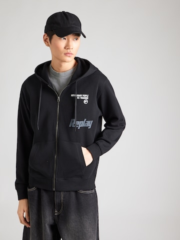 Hanorac de la REPLAY pe negru: față