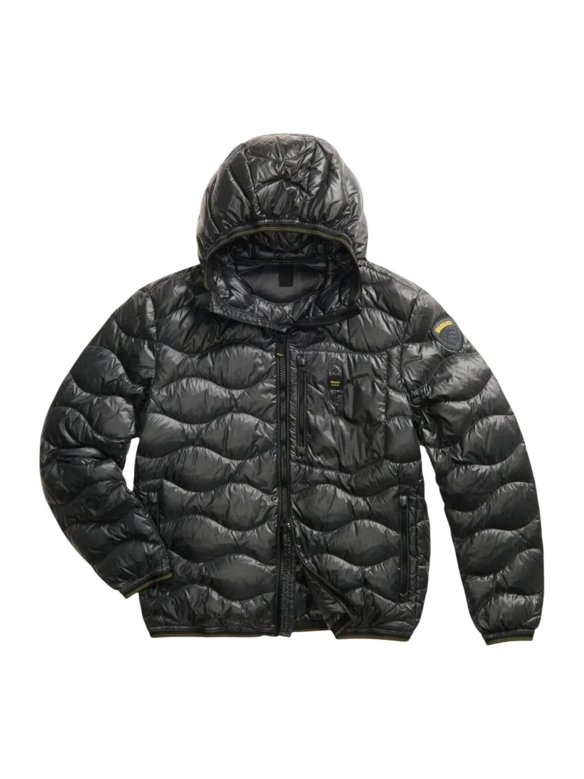 Blauer.USA Winterjas 'Wave' in Zwart: voorkant