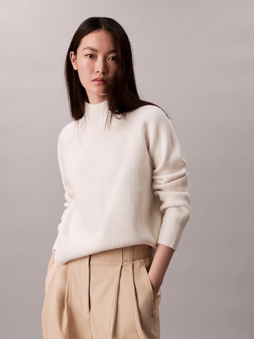 Calvin Klein Jeans Pullover in Weiß: Vorderseite