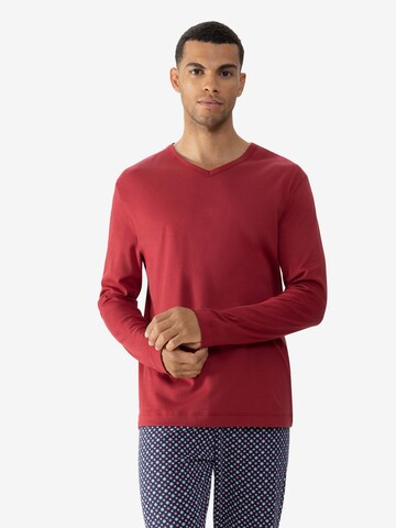 Mey Long Pajamas 'Solid Night' in Red: front