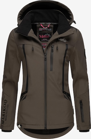 MARIKOO Winter Jacket in Brown: front