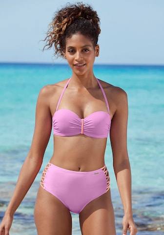 VENICE BEACH Bandeau Sportbikinitop in Lila: predná strana