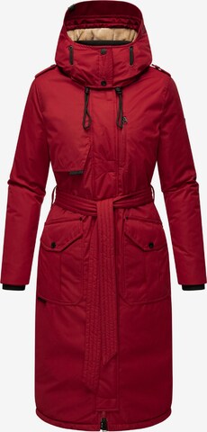 NAVAHOO Χειμερινό παλτό 'Hokulanii' σε κόκκινο: μπροστά