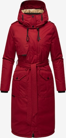 NAVAHOO Winter coat 'Hokulanii' in Red: front