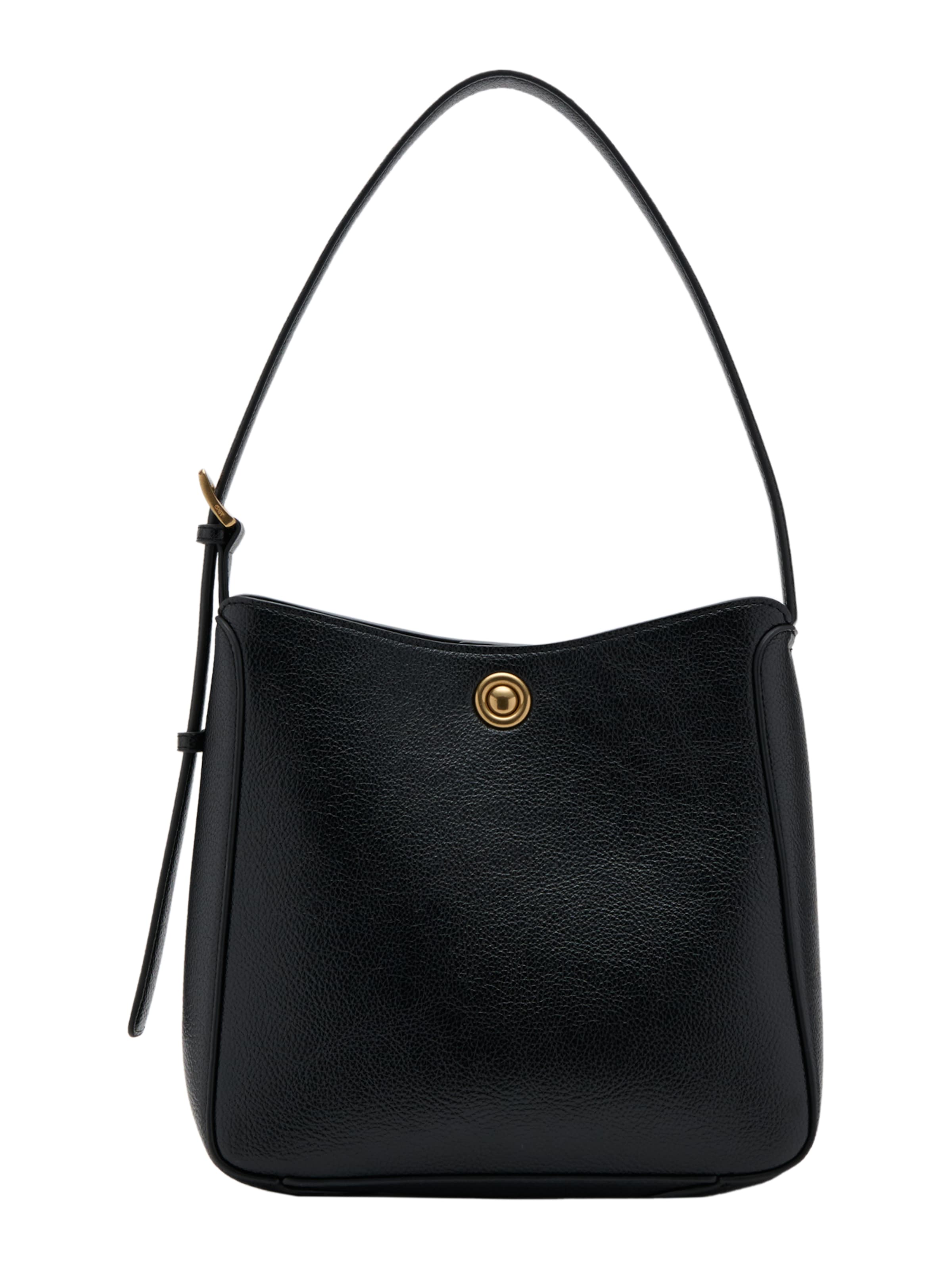 Geantă de umăr 'CAUDE' de la MANGO pe negru: față