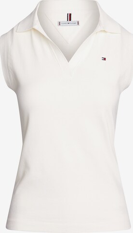 T-shirt TOMMY HILFIGER en beige : devant