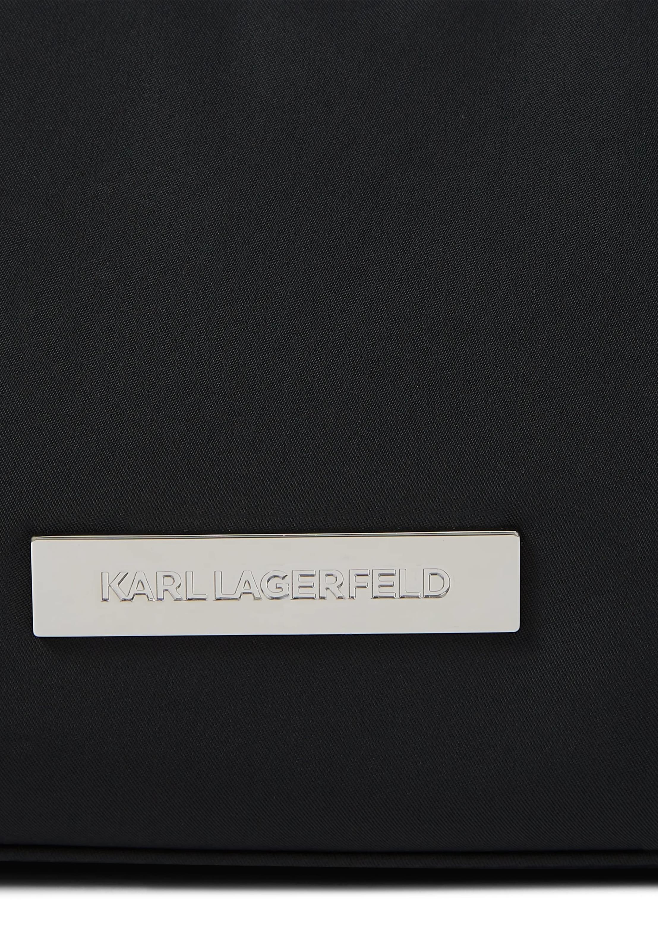 melns Karl Lagerfeld Pleca soma 'Ikon'