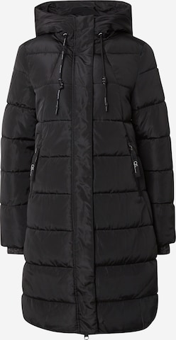 QS Zimný kabát - Čierna: predná strana