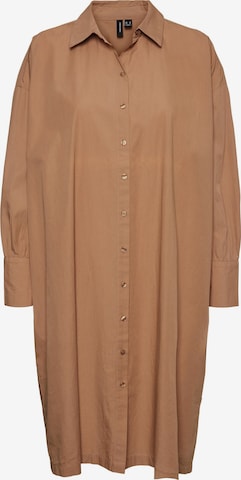 VERO MODA Shirt Dress 'Gittana' in Brown: front