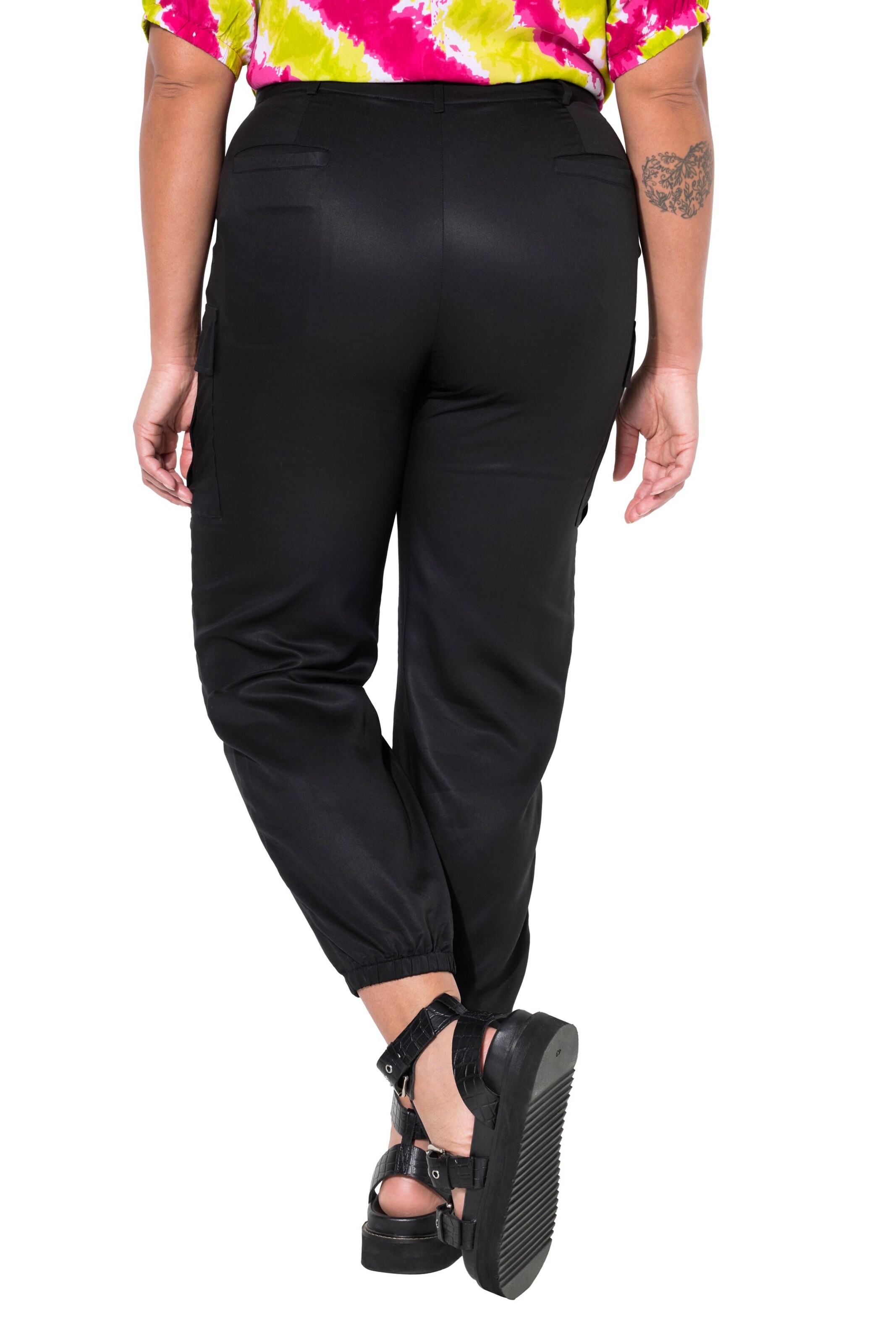 Angel of Style Regular Cargohose in Schwarz