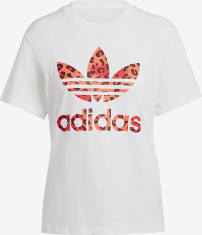 ADIDAS ORIGINALS T-Shirt 'TREFOIL' in rot / schwarz / weiß, Produktansicht