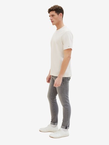 TOM TAILOR Slimfit Jeans 'Troy' in Grijs