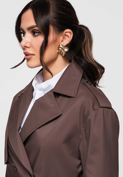 Ombre Manteau mi-saison 'OW-COLC-0117' en marron, Vue avec produit