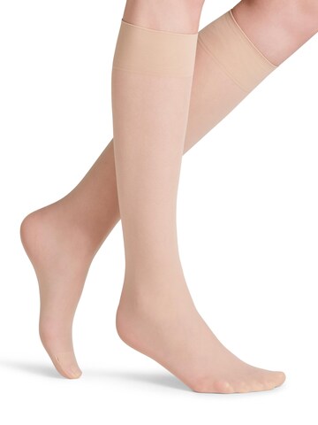 FALKE Overknee Strümpfe 'Matt Deluxe'‌‌‌‌‌‌‌‌‌‌ in Beige