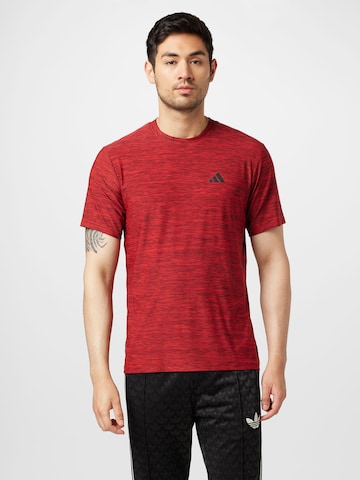 T-Shirt fonctionnel 'Essentials' ADIDAS PERFORMANCE en rouge : devant