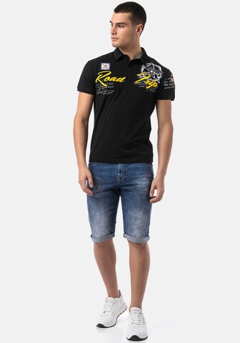 CIPO & BAXX Poloshirt in Schwarz