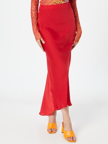 Nasty Gal Spódnica w kolorze czerwony: przód