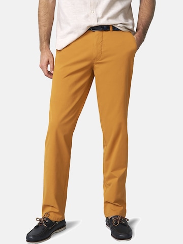 Regular Pantalon chino MEYER en marron : devant