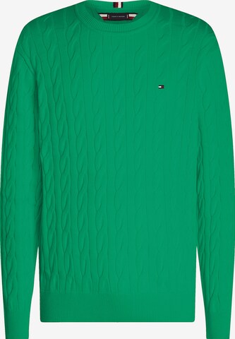 TOMMY HILFIGER Trui 'Classics' in Groen: voorkant