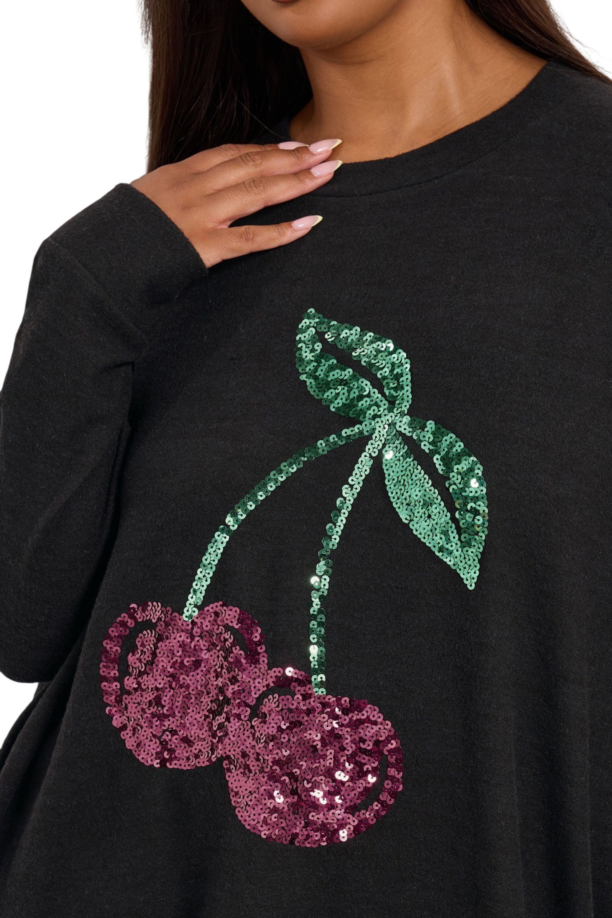 Stil Diva Shirt in Schwarz