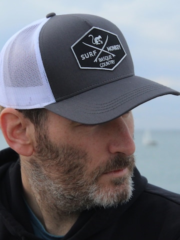 Cappello da baseball sportivo di Surf Monkey in grigio