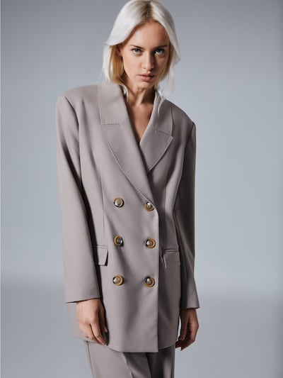 Sacou 'Cadie' 4TAILORS pe gri, Vizualizare produs