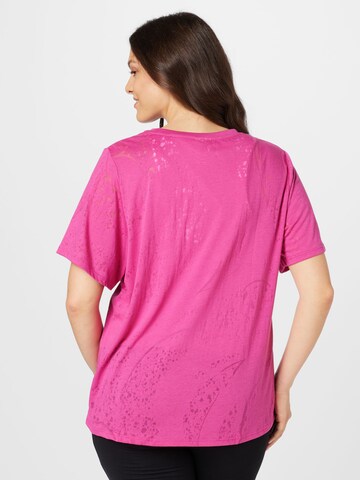 Maglia funzionale 'Burnout' di Reebok in rosa