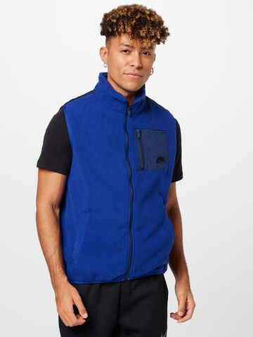 Nike Sportswear Vest in Blue: front