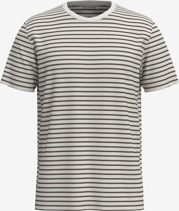 SELECTED HOMME T-shirt 'Aspen' i vit: framsida