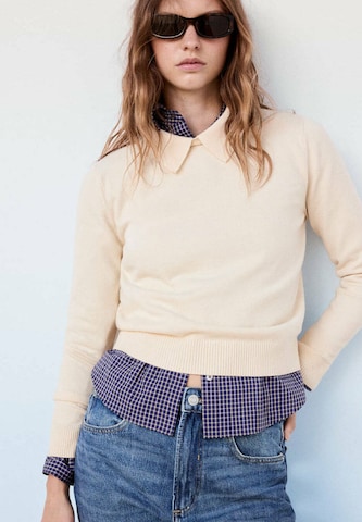 Pullover 'SCHOOL' di MANGO in beige: frontale