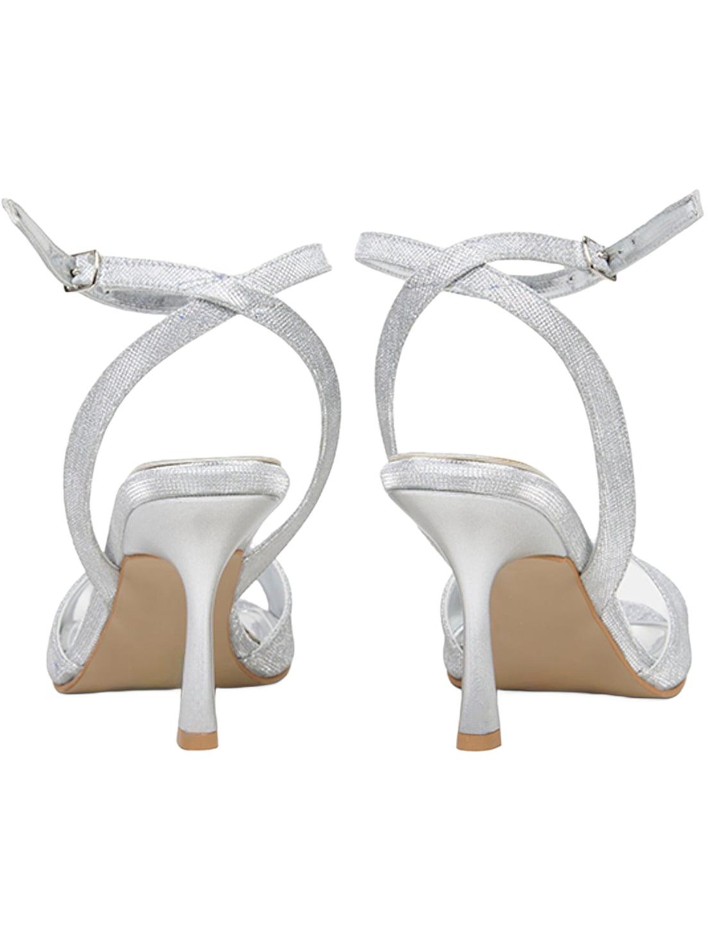 Desa Strap Sandals 'Pumps' in Silver