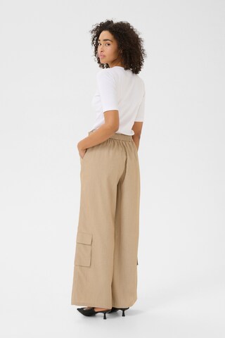 Kaffe Wide Leg Hose 'BPravna' in Beige