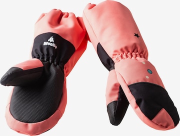 WeeDo Handschoenen 'Unido Einhorn' in Roze: voorkant