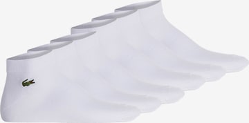 Chaussettes LACOSTE en blanc : devant