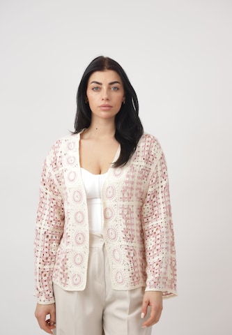 CHERRY KOKO Gebreid vest in Roze: voorkant