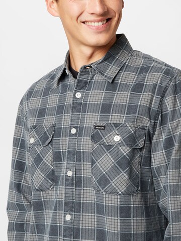 Brixton Regular fit Button Up Shirt 'BOWERY' in Grey