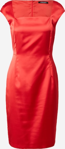 SWING - Vestido de bainha em vermelho: frente