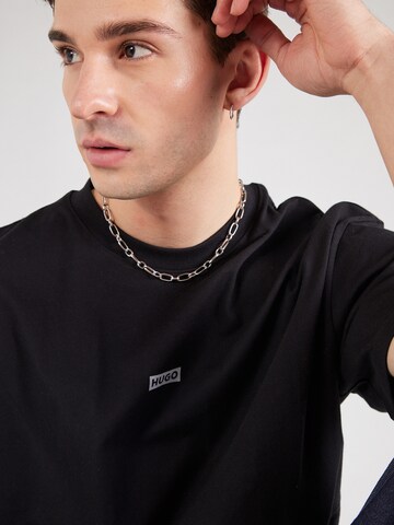 HUGO T-Shirt 'Nalono' in Schwarz