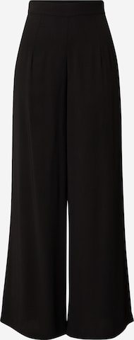 Wide leg Pantaloni de la NU-IN pe negru: față