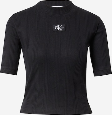 Calvin Klein Jeans - Camiseta en negro: frente