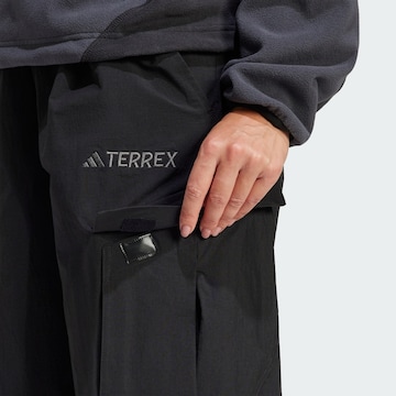ADIDAS TERREX Свободный крой Штаны в спортивном стиле 'Xploric' в Черный