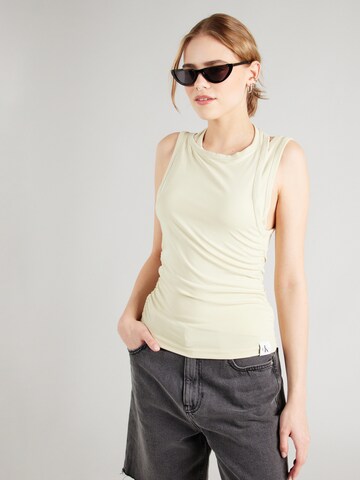 Calvin Klein Jeans Top in Groen: voorkant