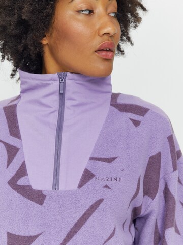 mazine Sweatshirt ' Danbury Half Zip ' in Purple