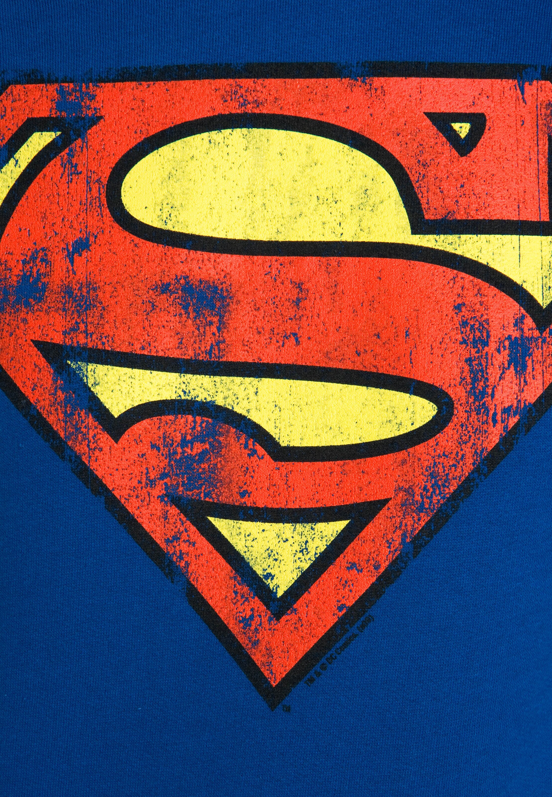 LOGOSHIRT Sweater 'DC - Superman Logo' in Blue